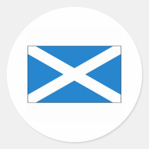 Adesivo Redondo International da BANDEIRA de Scotland