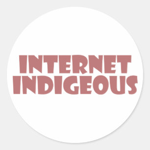 Adesivo Redondo internet Indigenous