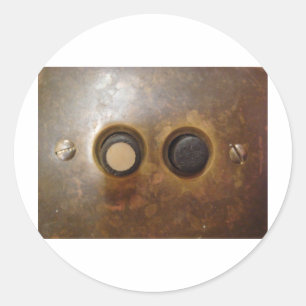 Adesivo Redondo Interruptor de luz do botão de pressão vitoriano