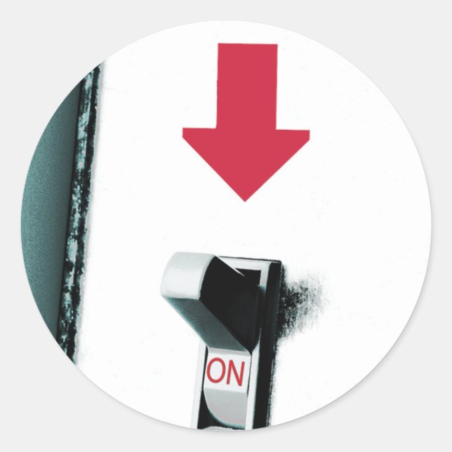 Adesivo Redondo Interruptor luminoso (Frente)