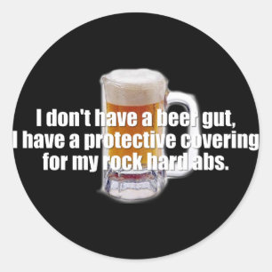 Adesivo Redondo Intestino da cerveja