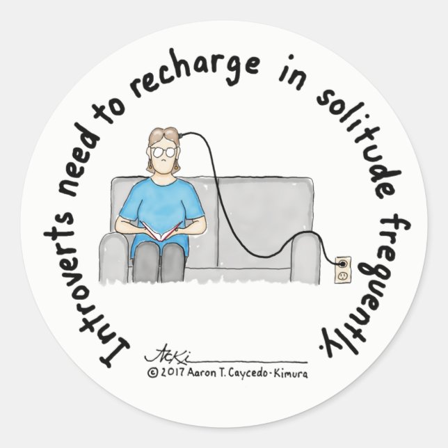 Adesivo Redondo Introdução: Recharge Sticker (Frente)