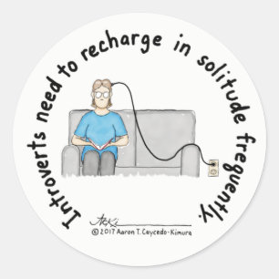 Adesivo Redondo Introdução: Recharge Sticker