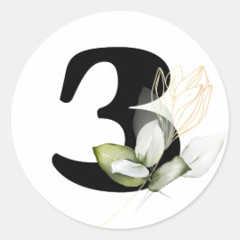 Adesivo Redondo inverno MONOGRAM alfabeto cirílico búlgaro  Classe