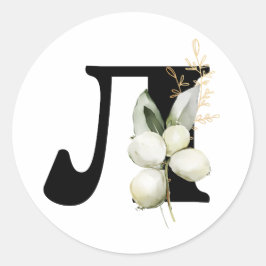 Adesivo Redondo inverno MONOGRAM alfabeto cirílico búlgaro Classe