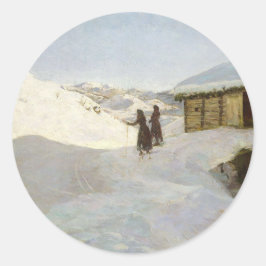 Adesivo Redondo Inverno na Vagsil em Telemark | Jacob Gloersen