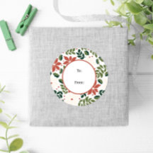 inverno Retro Floral Poinsettia Natal