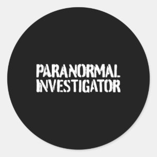 Adesivo Redondo Investigador Paranormal Fantasmas de Caça Paranorm