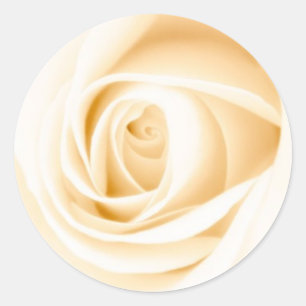 Adesivo Redondo Invólucro do convite de casamento da nata redonda