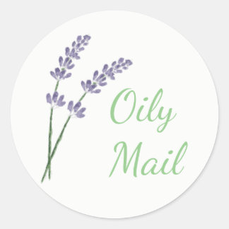Adesivo Redondo Invólucro essencial do óleo