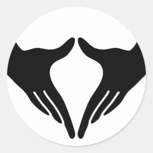 Adesivo Redondo Ioga Yoni Mudra