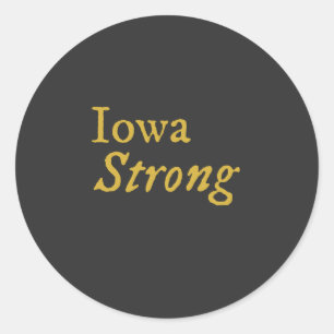 Adesivo Redondo Iowa Strong
