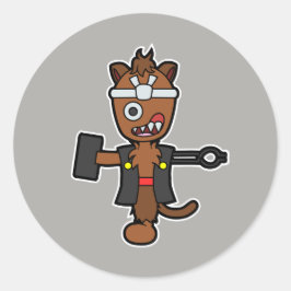 Adesivo Redondo Ippon-datara, o monstro do ferreiro japonês