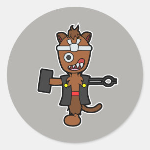 Adesivo Redondo Ippon-datara, o monstro do ferreiro japonês