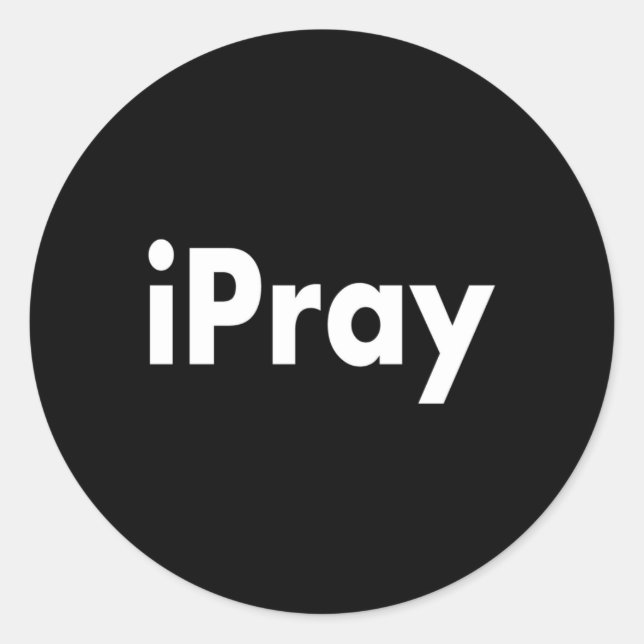 Adesivo Redondo iPRAY (Frente)