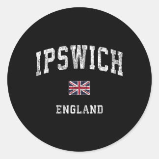 Adesivo Redondo Ipswich England Athletic Sports