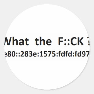 Adesivo Redondo ipv6