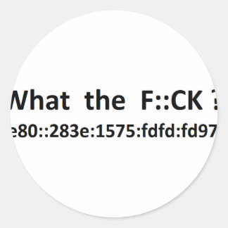 Adesivo Redondo ipv6