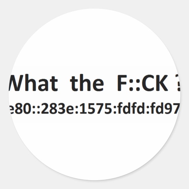 Adesivo Redondo ipv6 (Frente)