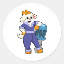 Adesivo Redondo Ir como mecânico com chave de fenda