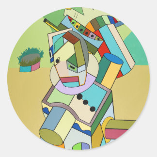 Adesivo Redondo "Ir para casa" por Ruchell Alexander