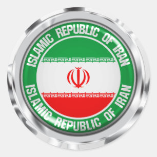 Adesivo Redondo Iran Round Emblem