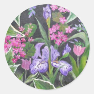 Adesivo Redondo Iris Garden nº 2 Sticker