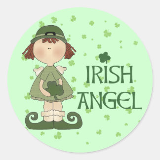 Adesivo Redondo Irish Angel