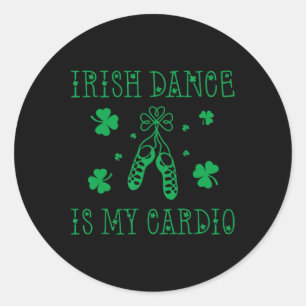Adesivo Redondo Irish Dance É O Meu Dia de São Patrício De Cardio