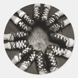 Adesivo Redondo Irish Dance Ghillies Stickers