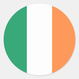 Adesivo Redondo Irish Flag, Flag of Republic of Ireland