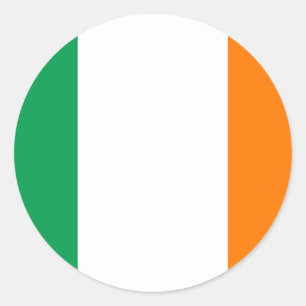 Adesivo Redondo Irish Flag Sticker