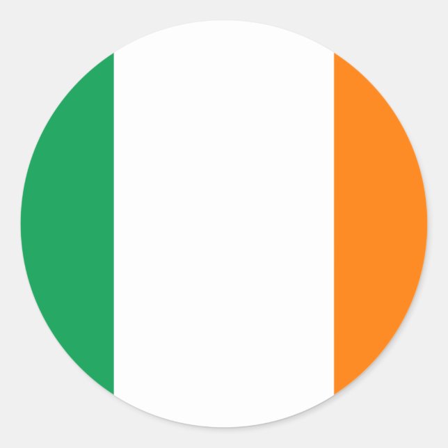 Adesivo Redondo Irish Flag Sticker (Frente)