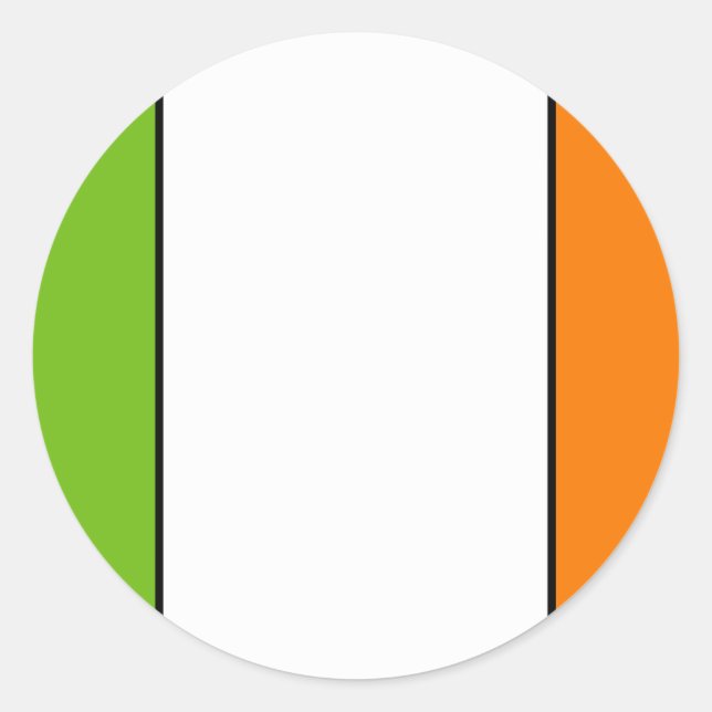 Adesivo Redondo Irish Flag Sticker (Frente)