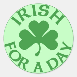 Adesivo Redondo Irish For Day Stickers