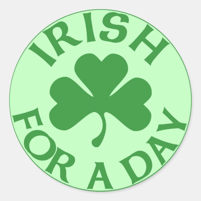 Adesivo Redondo Irish For Day Stickers (Frente)