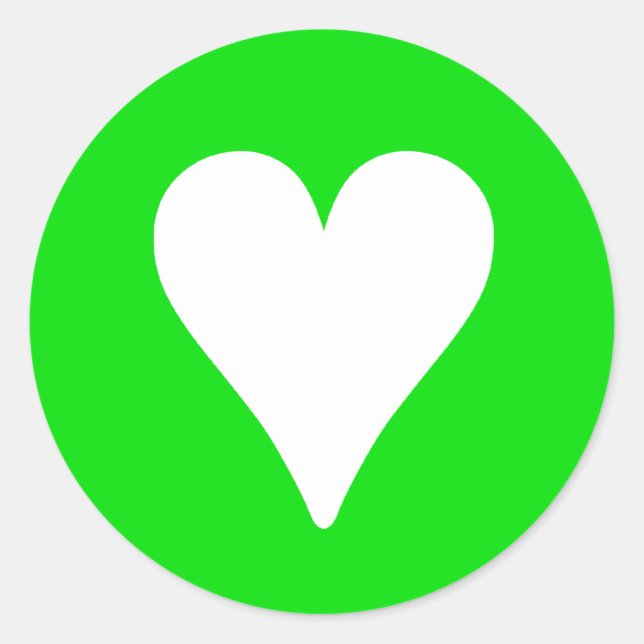 Adesivo Redondo Irish Heart - Stickers (Frente)