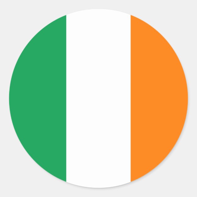 Adesivo Redondo Irish (Irish) Flag (Frente)