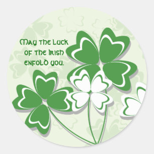 Adesivo Redondo Irish Luck Sticker
