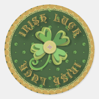 Adesivo Redondo Irish Luck Sticker