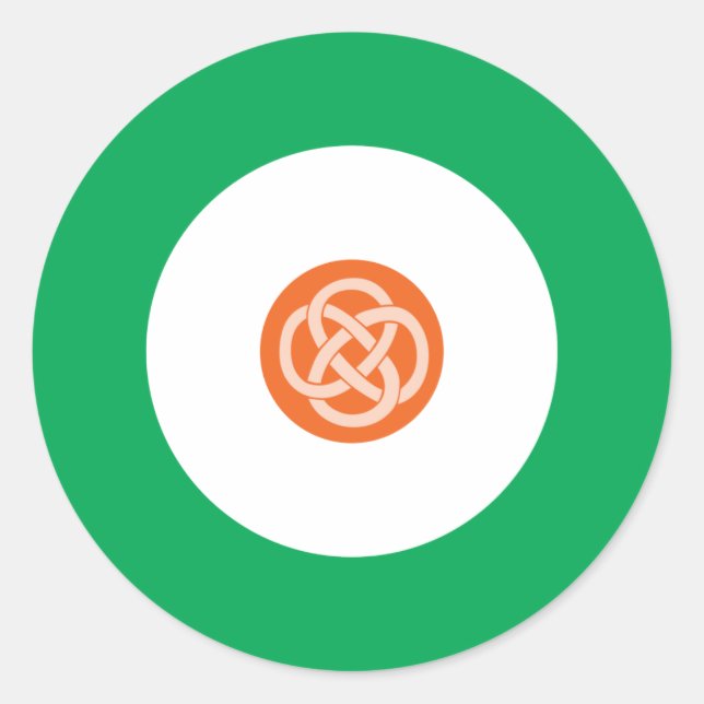 Adesivo Redondo Irish Mod Round Stick 1 (Frente)