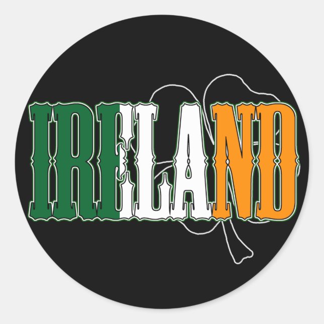 Adesivo Redondo Irish Sticker (Frente)