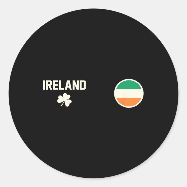 Adesivo Redondo Irlanda  (Frente)