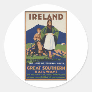 Adesivo Redondo Irlanda