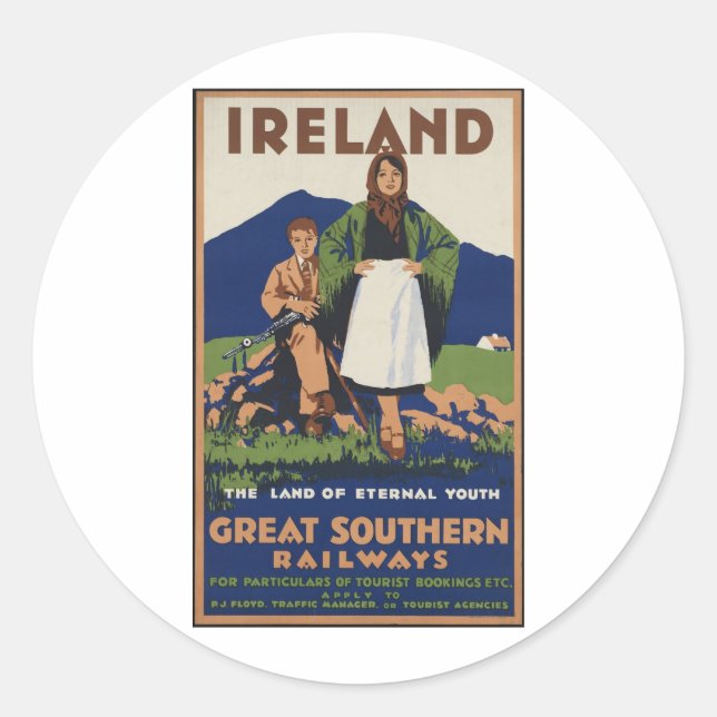 Adesivo Redondo Irlanda (Frente)