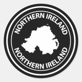 Adesivo Redondo Irlanda do Norte