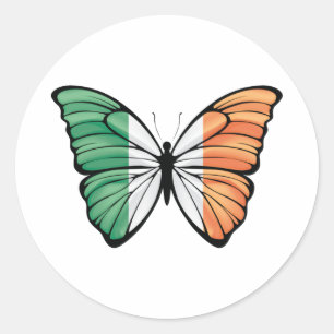 Adesivo Redondo Irlanda Hypolimnas Butterfly