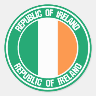 Adesivo Redondo Irlanda Round Emblem