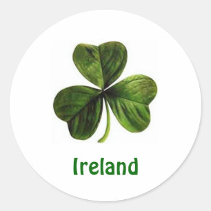Adesivo Redondo Irlanda Shamrock - Sticker