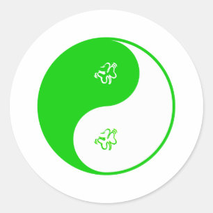Adesivo Redondo Irlandês de Yin Yang